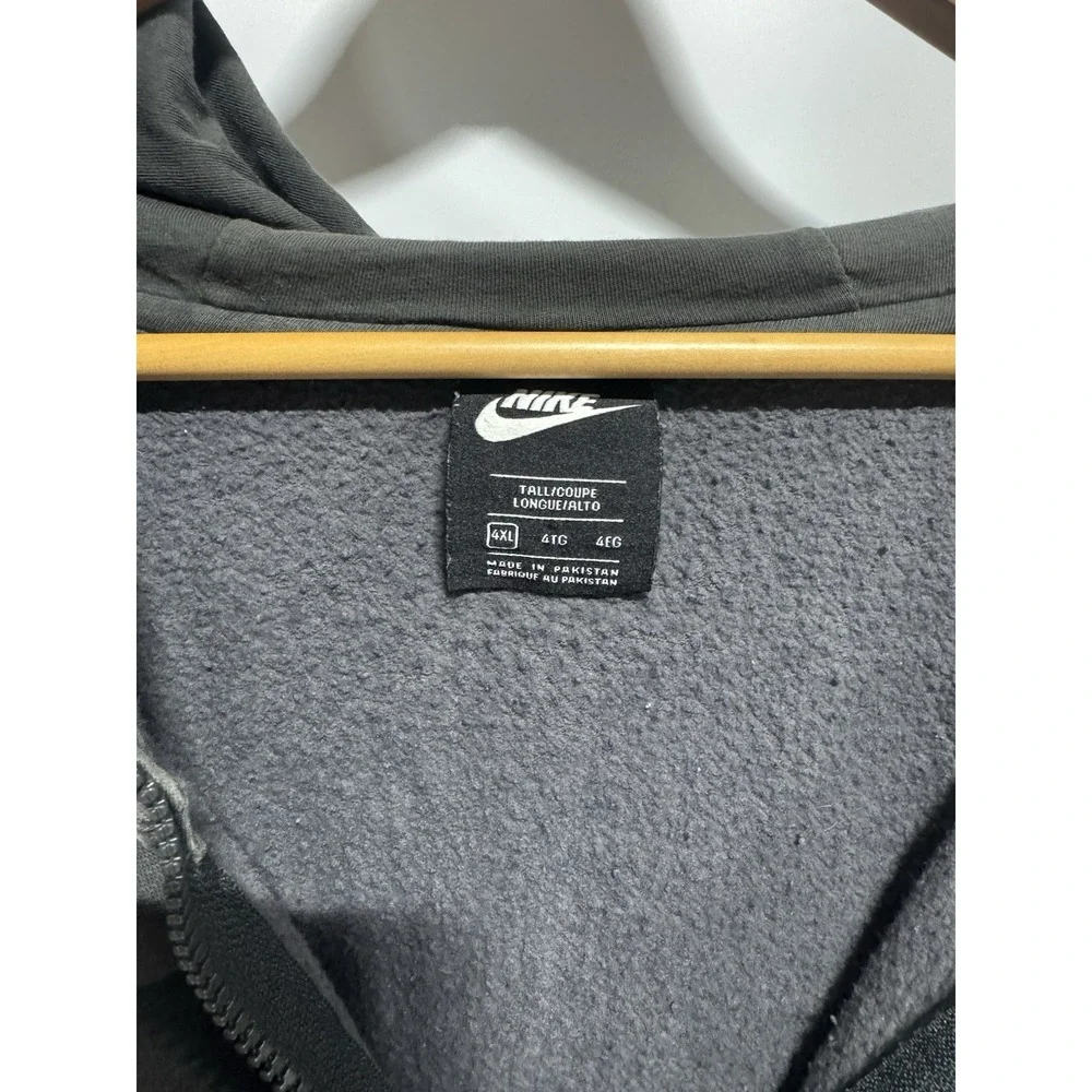 Y2K Nike Men Camo Full Zip Hoodie Sweatshirt Size 4XL Streetwear Cotton Athletic